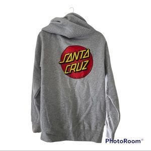 Santa Cruz men’s grey hoodie